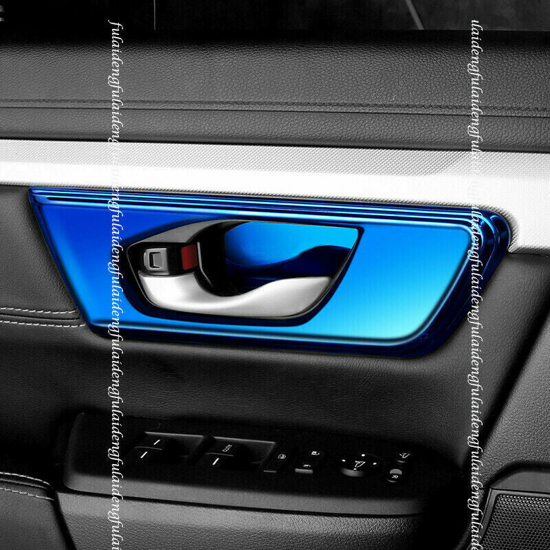 for Honda CRV CR-V 2017-2022 Blue Titanium Interior Door Handle Frame Cover Trim