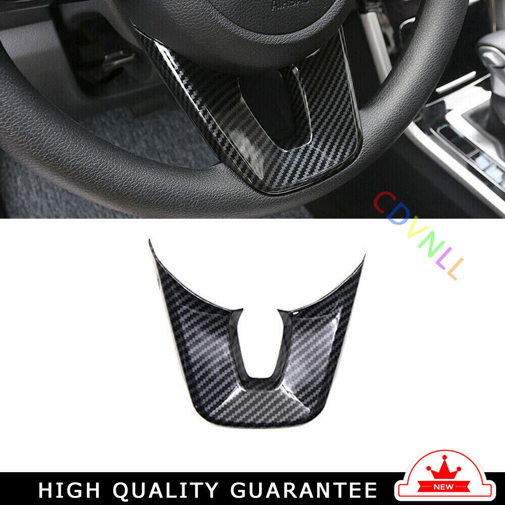 Car Steering Wheel U Type Cover Trim 1 for Kia K3 Forte 2019-2022 Carbon Fiber
