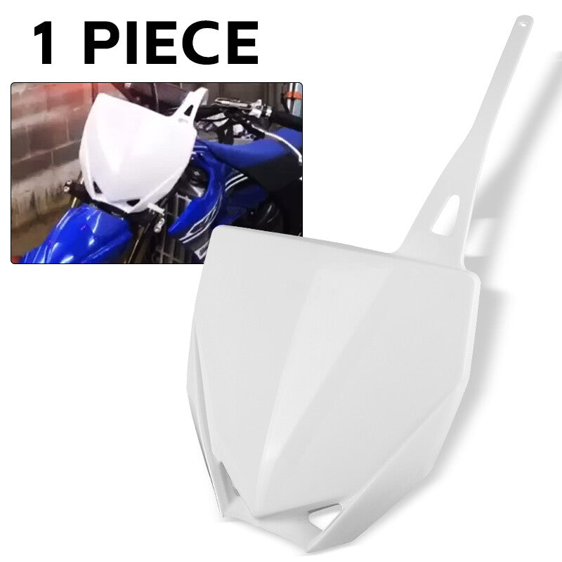 Motorcycle Front Number Plate for Yamaha YZ65 2019-2024 YZ85 2015-2021 White