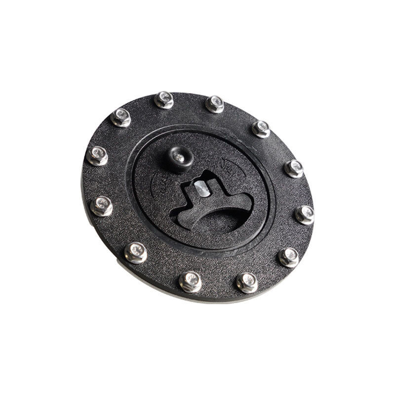Billet Aluminum Easy Fill Fuel Cell Gas Cap with 12 Hole Cell Bung and Gasket