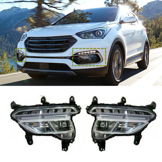 LHRH for Hyundai Santa Fe Sport 2016-2018 Front Fog Lamp Daytime Running Light