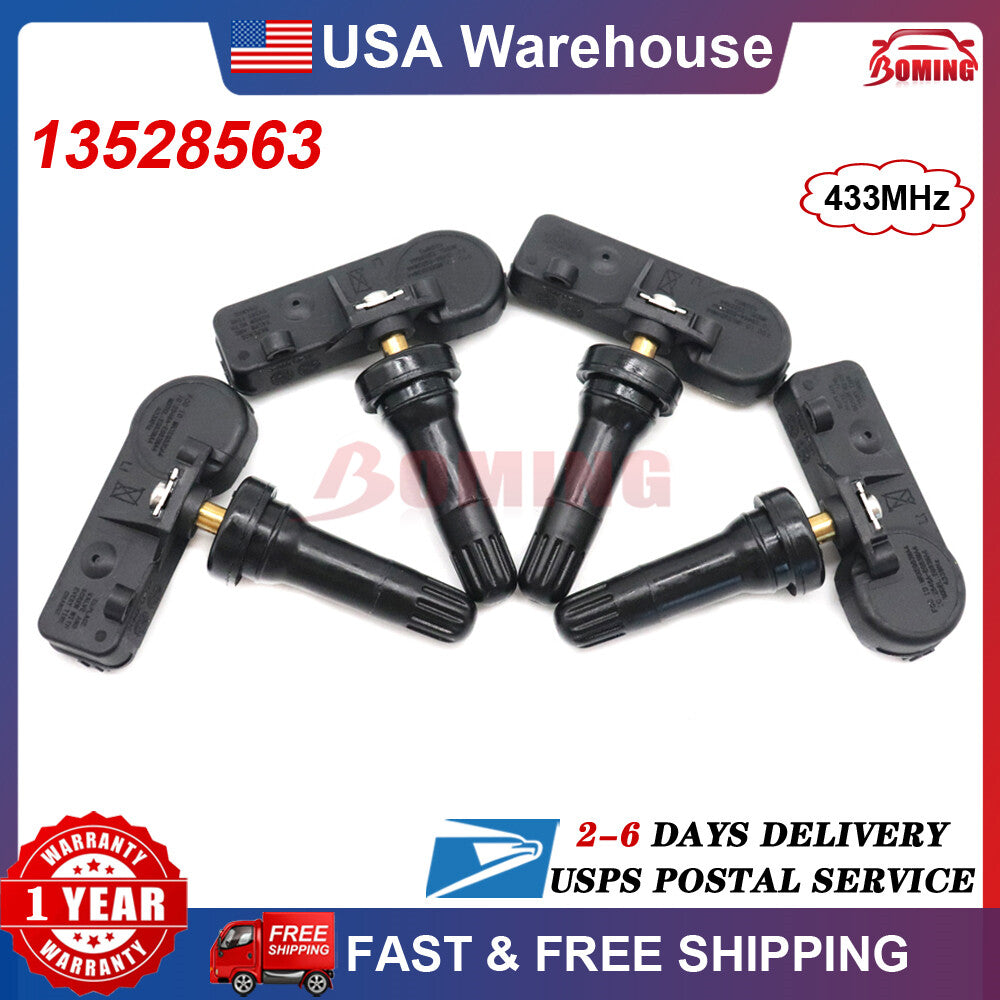 4PCS 13528563 TIRE PRESSURE SENSORS TPMS For 2020-2023 GM Silverado for Sierra 2500