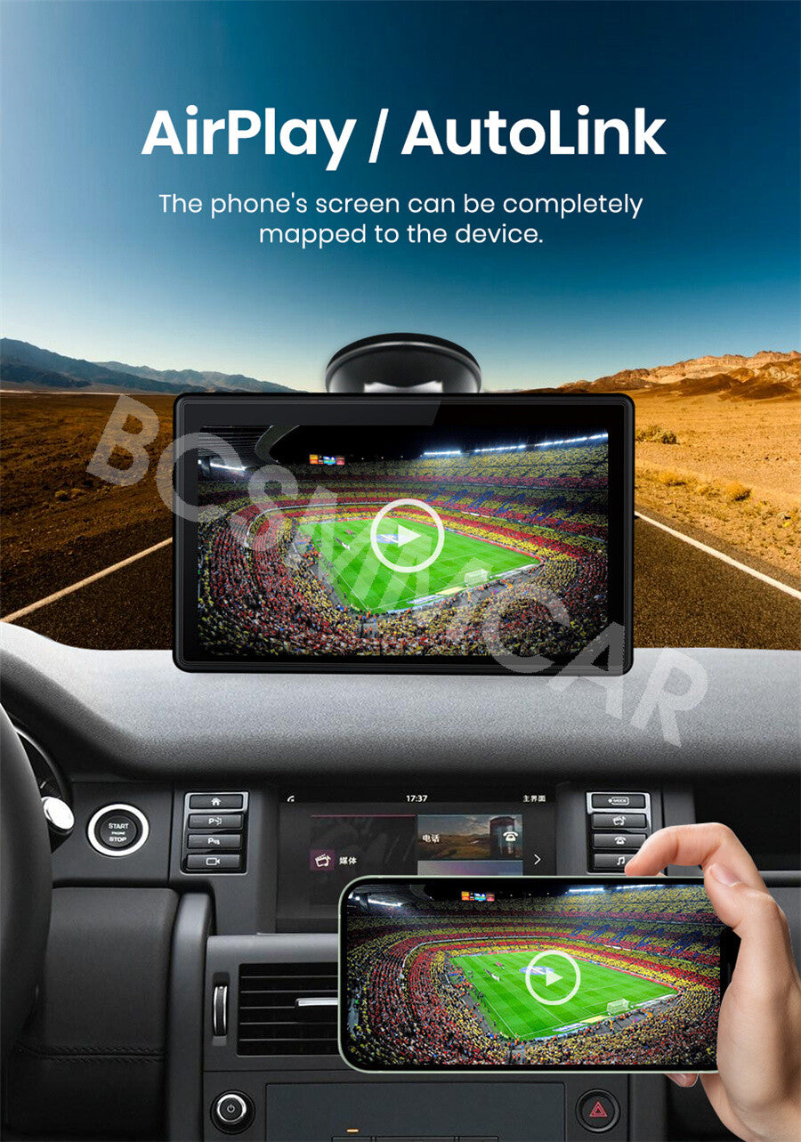 Car Navi Multimedia Video Monitor Touch Screen For Apple CarPlay Android Auto