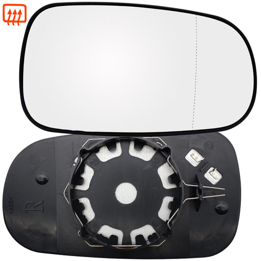 for Saab 9-5 9-3 2003-2008 Right Hand Side Wing Mirror Glass Heated With Base