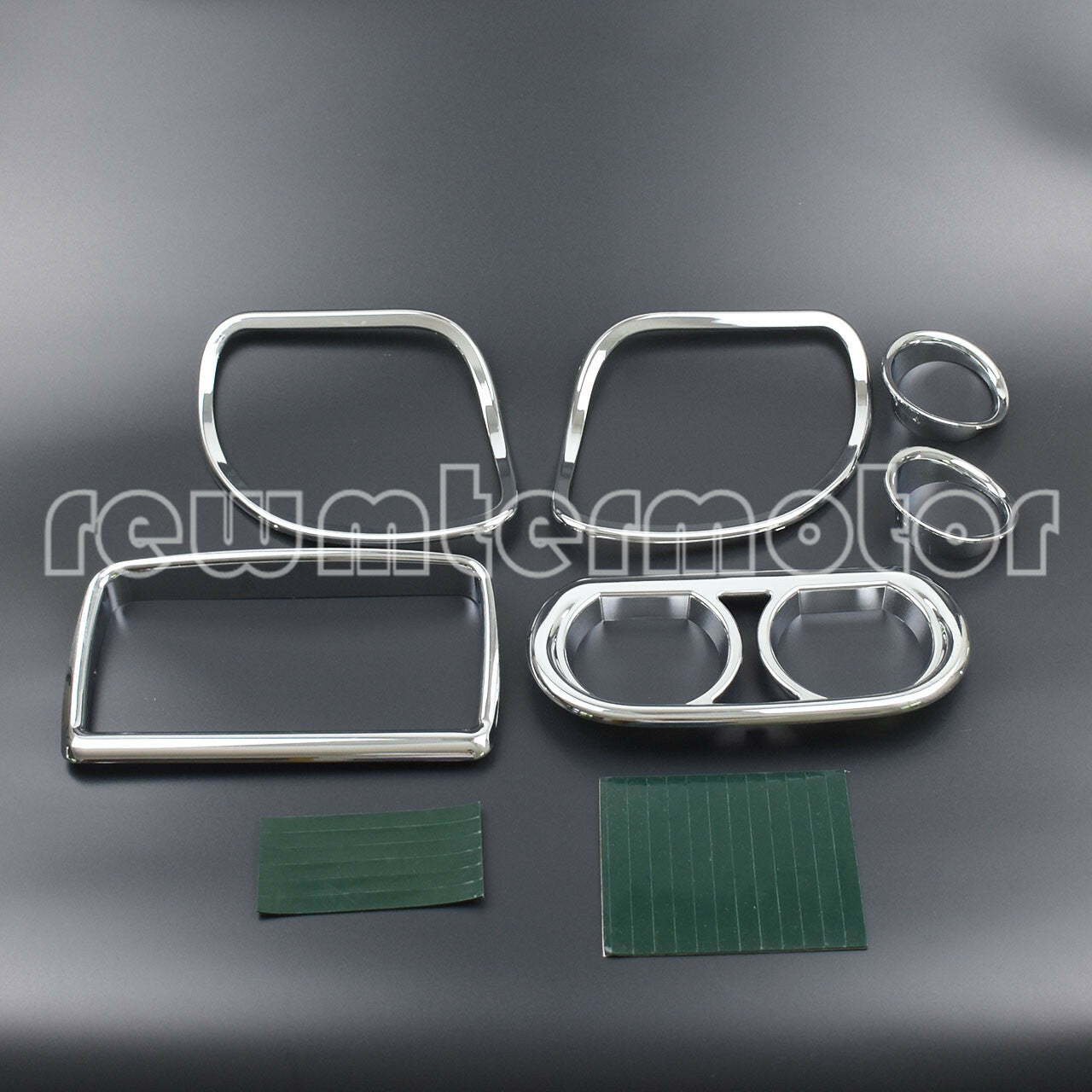 Inner Fairing Speedometer Radio Speaker Trim Chrome Fit for Harley Road Glide