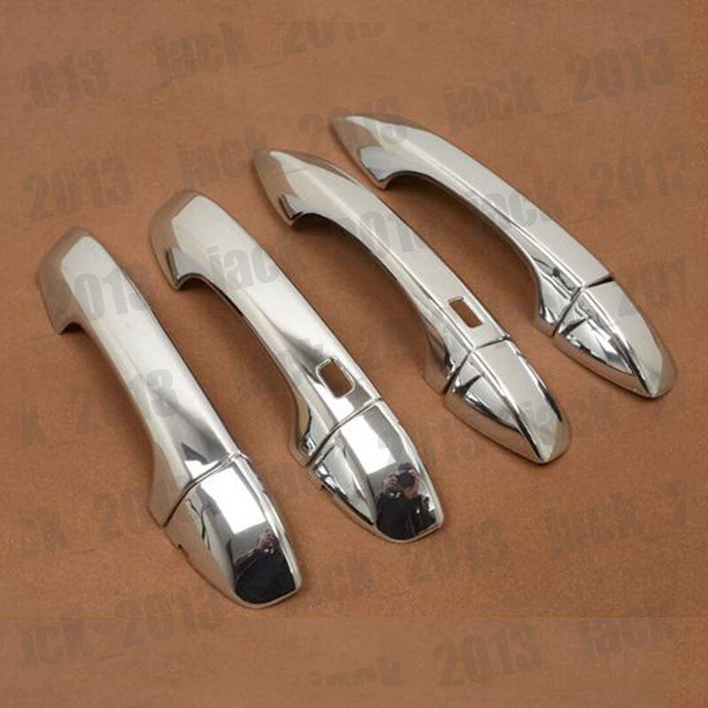 for VW for Jetta Mk7 2019-23 Chromed ABS for Smart Holes Car Door Side Handle Cover Trim