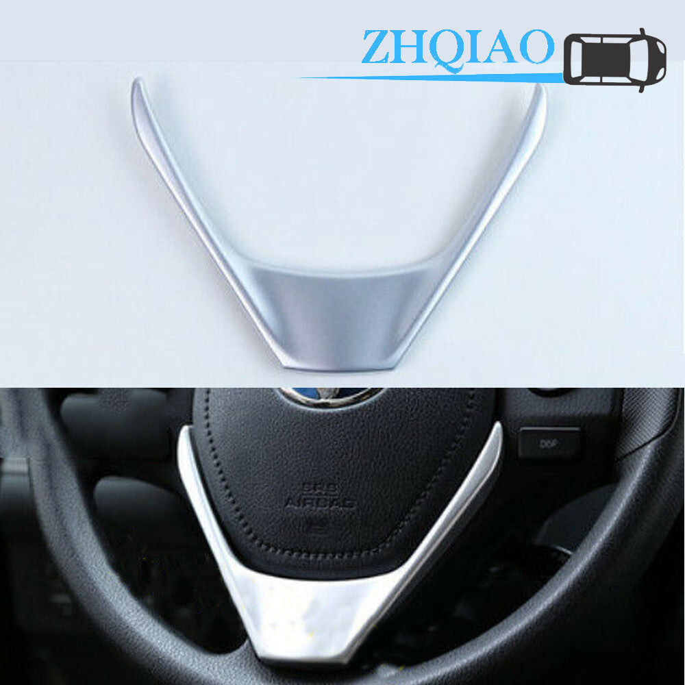 ABS Interior Steering Wheel Decorative Cover Trim Fit for Toyota RAV4 2016-2018
