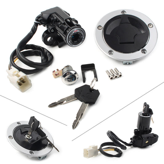 1x Fuel Gas Cap Ignition Switch for Seat Lock for Kawasaki ZX6R/636 2013-2018