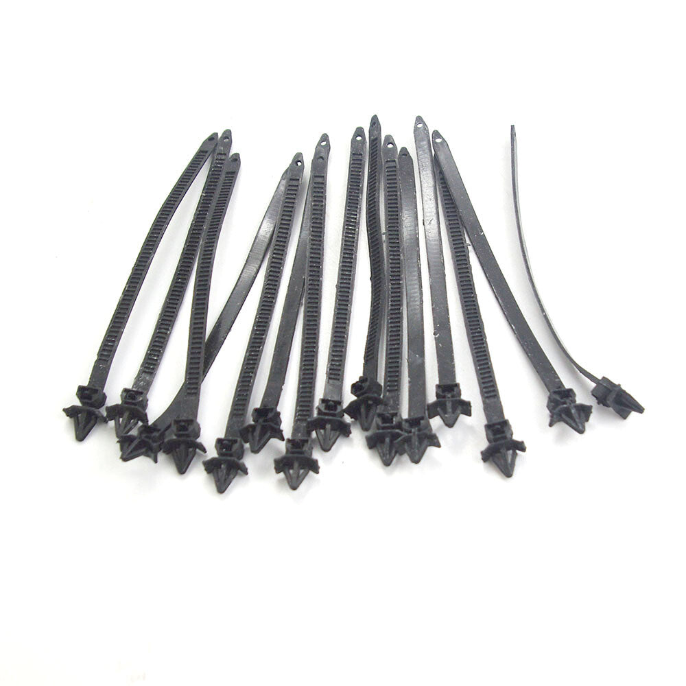 30Pcs Cable Tie Clip Length 142mm Black 90672-SA0-0030 Fits for Honda for Mazda