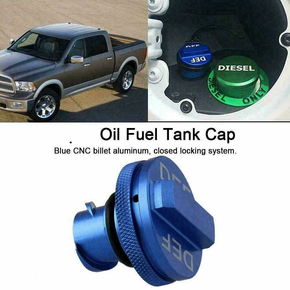 Aluminum fuel cap combination diesel fuel cap for Dodge magnetic green diesel fuel cap