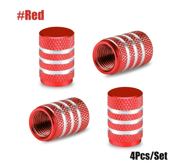 4-piece car tire valve cover rod air dust cover dice black for Mitsubishi for Scion