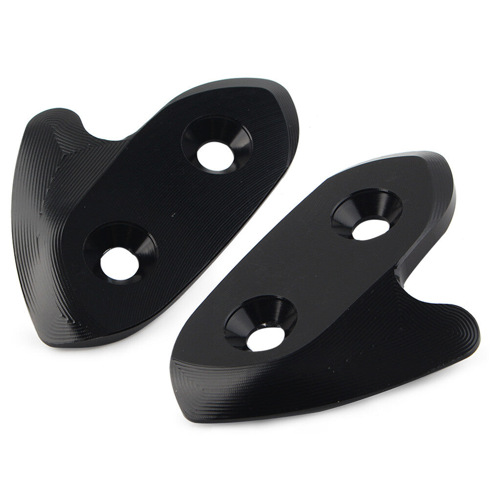 Rearview Mirror Block Off Base Plates Cover Mount for Yamaha YZF-R1 R1 15-19 BLK