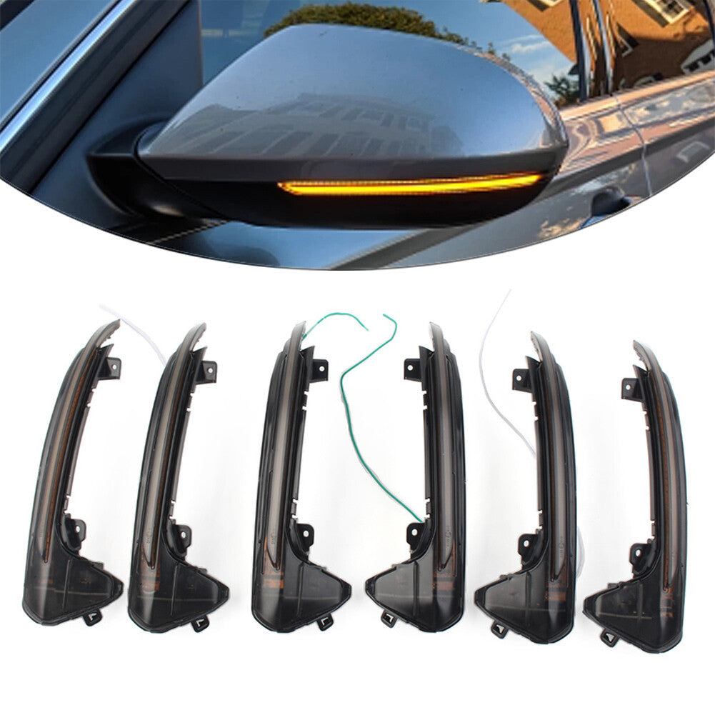Sequential LED Side Mirror Turn Signal Light for Audi for A6 C7 C7.5 RS6 S6 4G 12-18