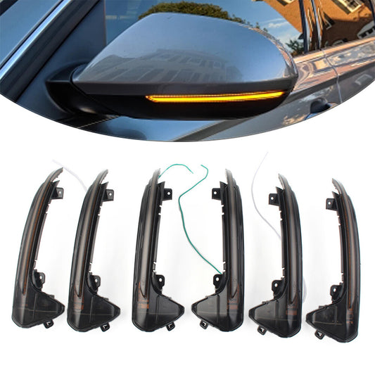 Sequential LED Side Mirror Turn Signal Light for Audi for A6 C7 C7.5 RS6 S6 4G 12-18