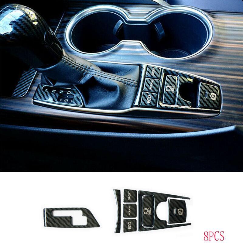 for Toyota Car for Camry 18-21 Carbon Fiber Steel Central Console Button Cover Trim