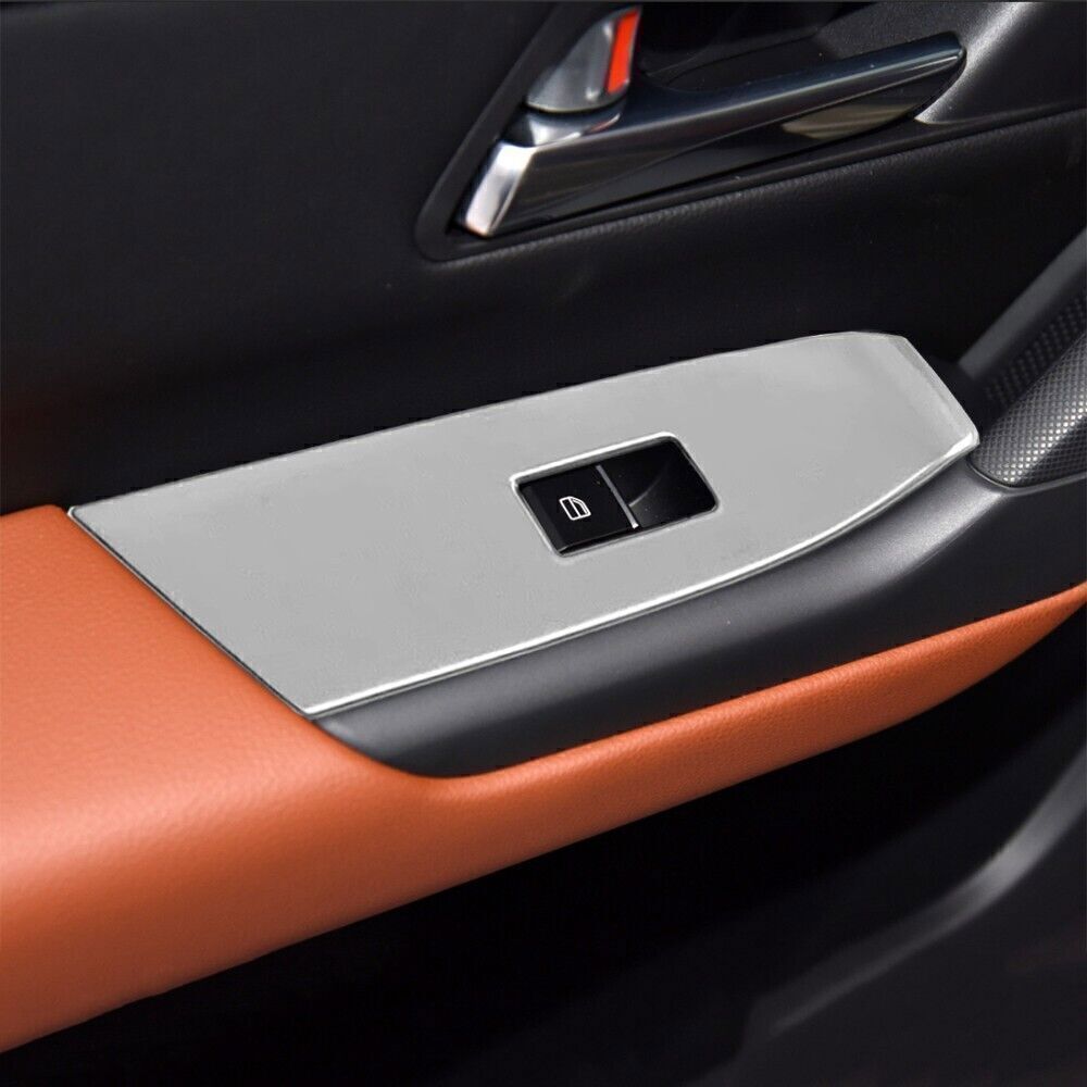 4P for Mazda CX-50 23-25 Silver Steel Window Lift Lock Switch Panel Molding Trim
