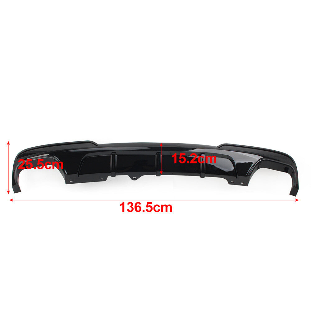 Rear Bumper Diffuser Exhausts Lip for BMW 5 Series F10 M Sport 2011-2016