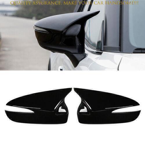 2PCS for Mazda CX-5 CX5 2016 Black Look OX Horn Rear View Mirror Cap Cover Trim