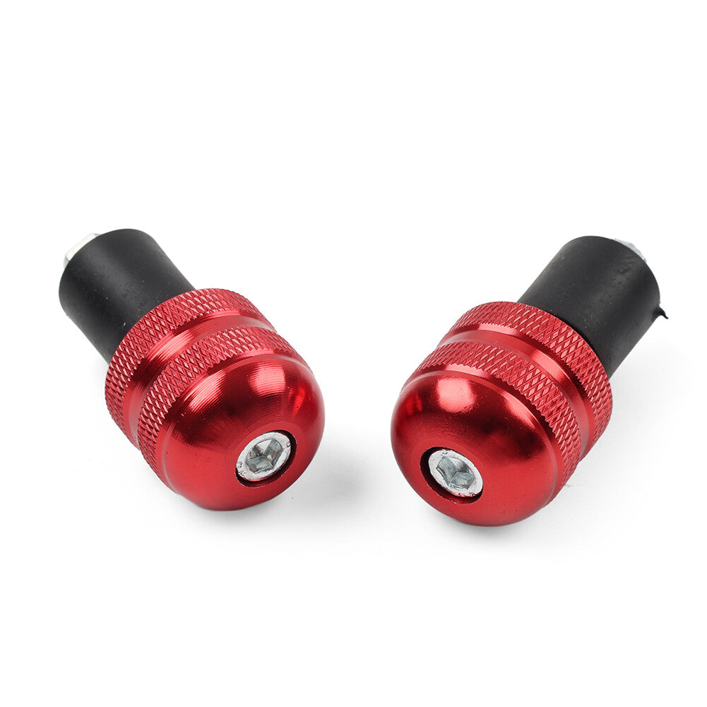 Universal 7/8 Motorcycle Handlebar Grips Bar End Cap Plug Slider