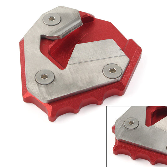 Kickstand Seitenst?ndervergr??erung Fu?st¨¹tze Platte f¨¹r for BMW S1000XR 2014-18 Rot