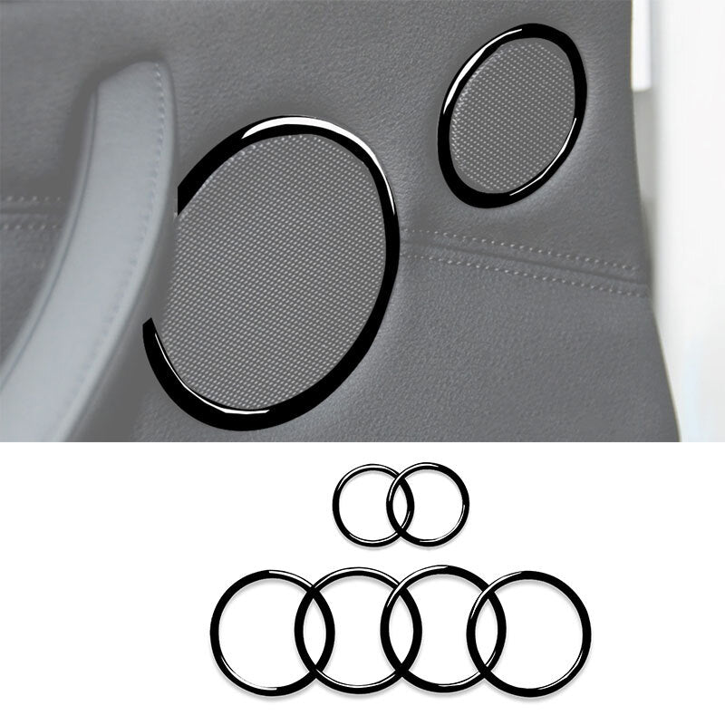 Sleek black interior decals suitable for BMW X5 E70 X6 E71 2008 - 2013