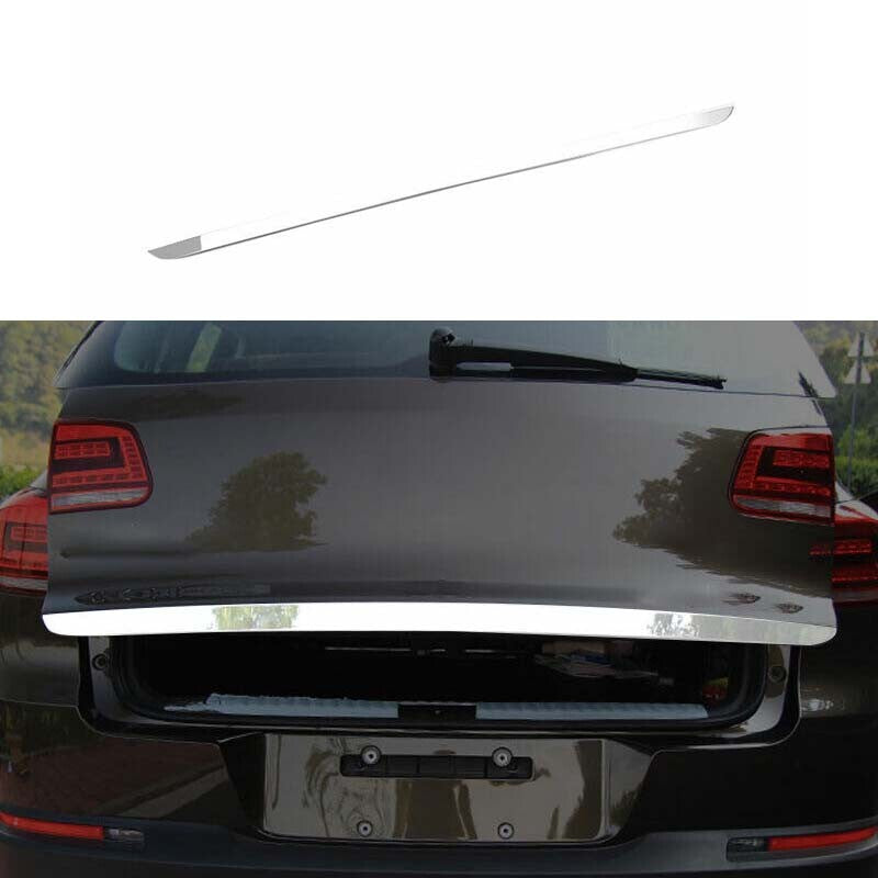 Steel Chrome for Volkswagen for Tiguan 2010-2016 Rear Trunk Lid Tailgate Strip Trim