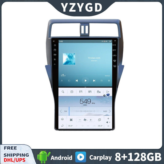 for Toyota for Land Cruiser Prado 150 2018 Android CarPlay Car Radio Screen 128GB