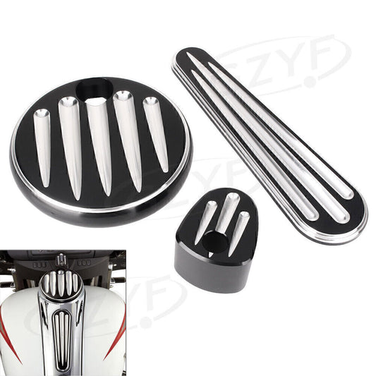 Lgnition Switch Cover Fuel Tank Cap for Harley Touring FLHX FLTRX 2008 2009-2013