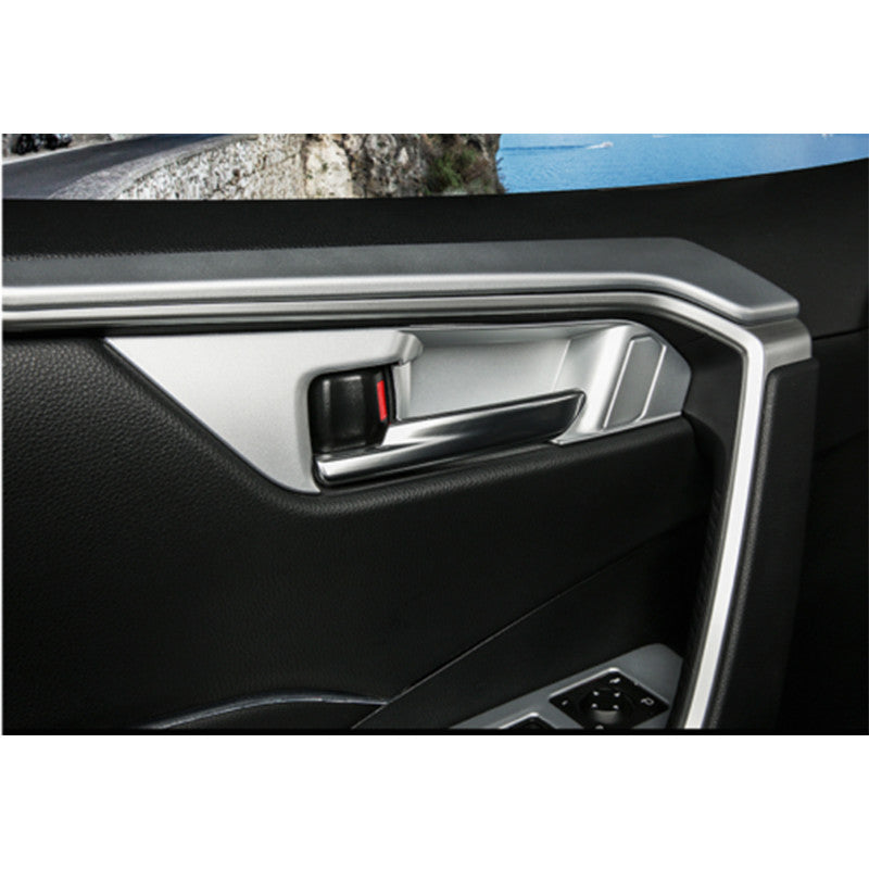 ABS Matt Chrome Interior Dash Trim kit Set Cover Decor for Toyota RAV4 2019-2024