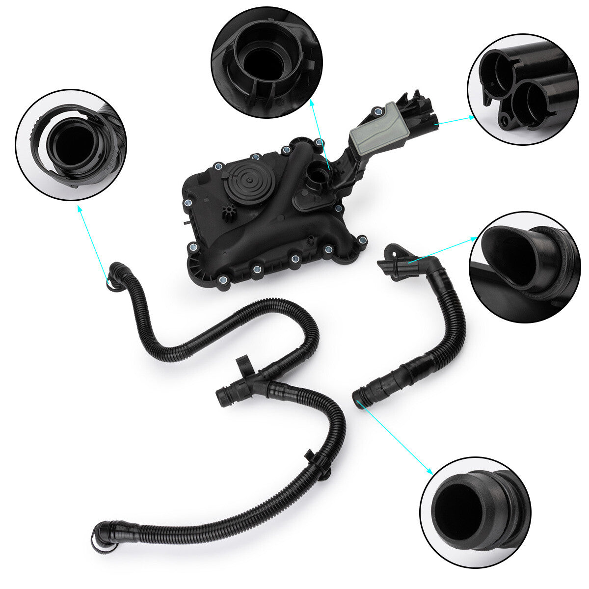 Oil Separator PCV Valve Vent Trim Hose Tube for 3.0T for Audi Q7 for A4 for A5 for VW Touareg