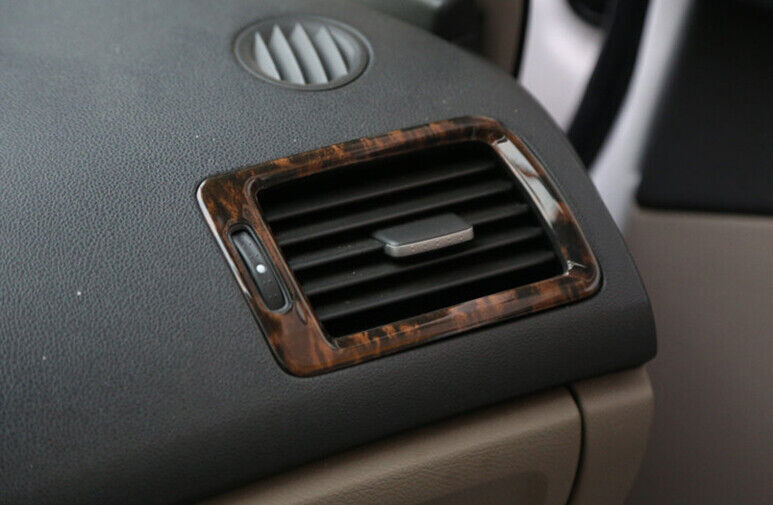 Fit for Honda for Civic 2006-2011 Central Console Air Outlet Vent Trim Wood Grain