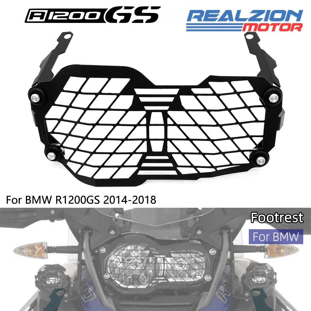 REALZION R1200GS Headlight Cover Motorcycle Head Light Guard Protector Cover