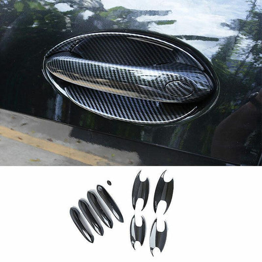 for BMW X5 G05 2019-2021 ABS Carbon Fiber Door Bowl Cup Handle Cover Trim 8PCS