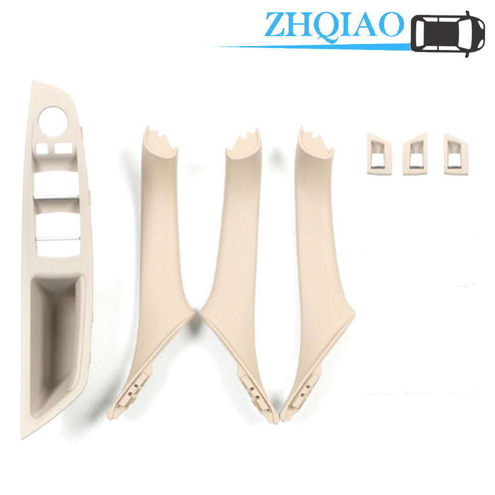 7PCS Oyster Door Handle Recessed Grip Switch Panel Fit for BMW 5 Series F10 F11
