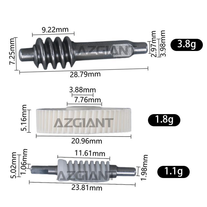 3-Piece Car Side View Mirror Folding Motor Gear for Mitsubishi RVR/Attrage