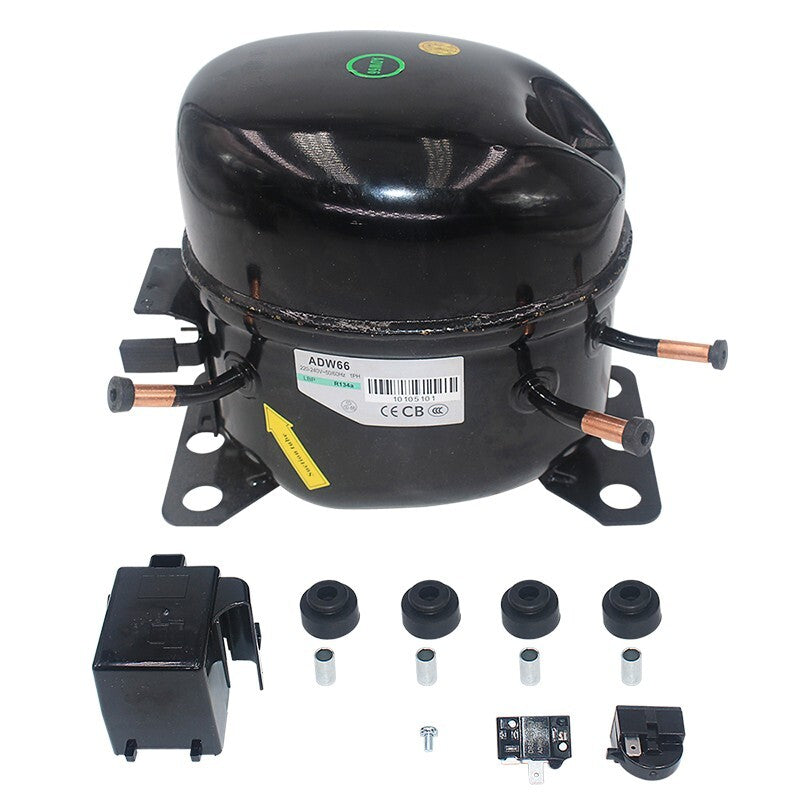 220V Car Refrigeration Air Compressor R134a Fridge Freezer Marine Solar ADW66