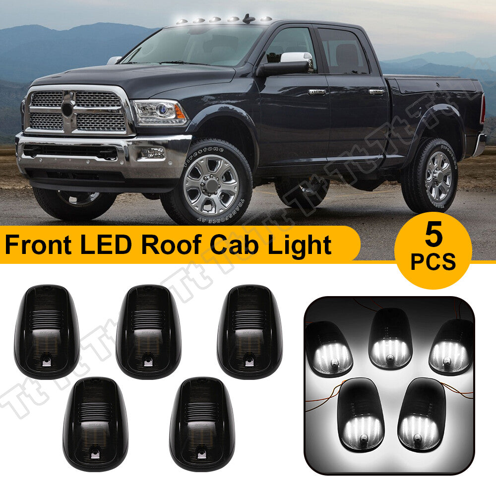 Suitable for 2003-2018 for Dodge for Ram 1500 2500 3500 Smoked LED Cab Roof Marking Daytime Lights