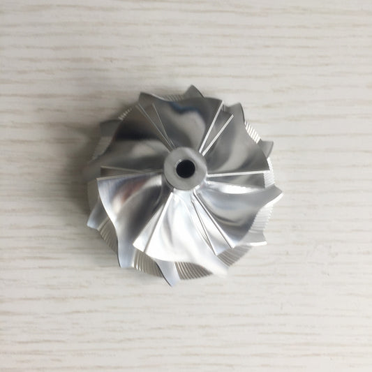 GT15-25 49.62/61.98 mm 6+6 Blade Turbo Aluminum 2618/Bill Compressor Wheel