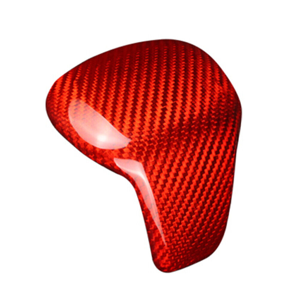 Carbon fiber red gear shift knob cover trim for Volkswagen for Tiguan 2017-2019