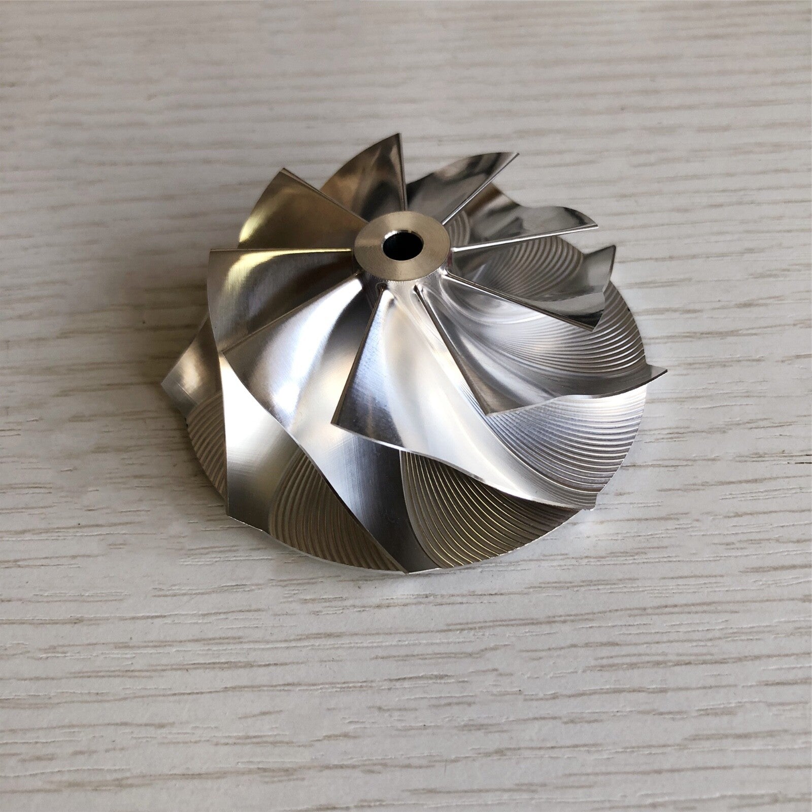 TD04HL 52.50/68.00 mm 9+0 Blade High-Performance Turbine Billet Compressor Wheel