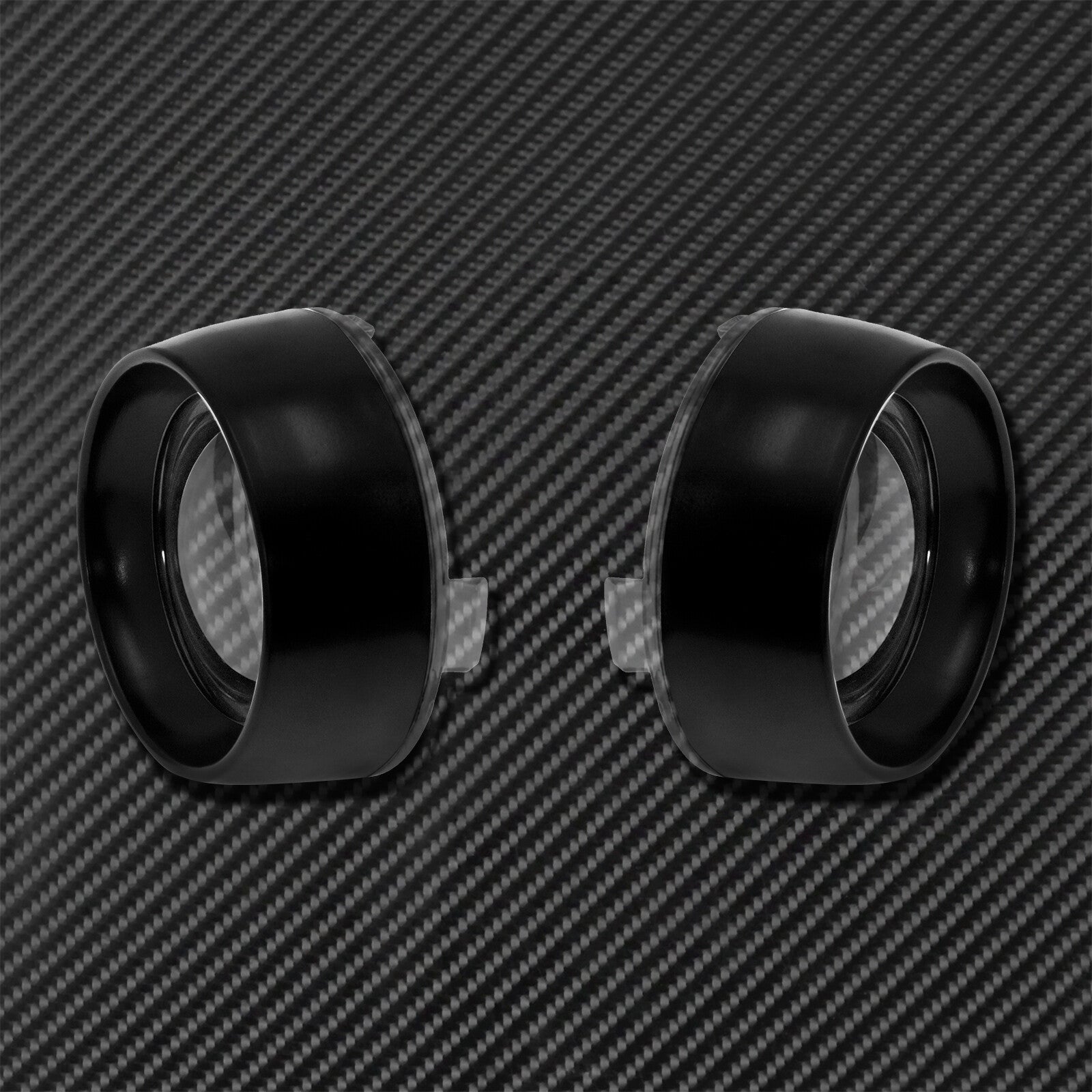 Gloss Clear Trim Ring Bullet Turn Signal Lens Cover Fit for Harley Softail Dyna