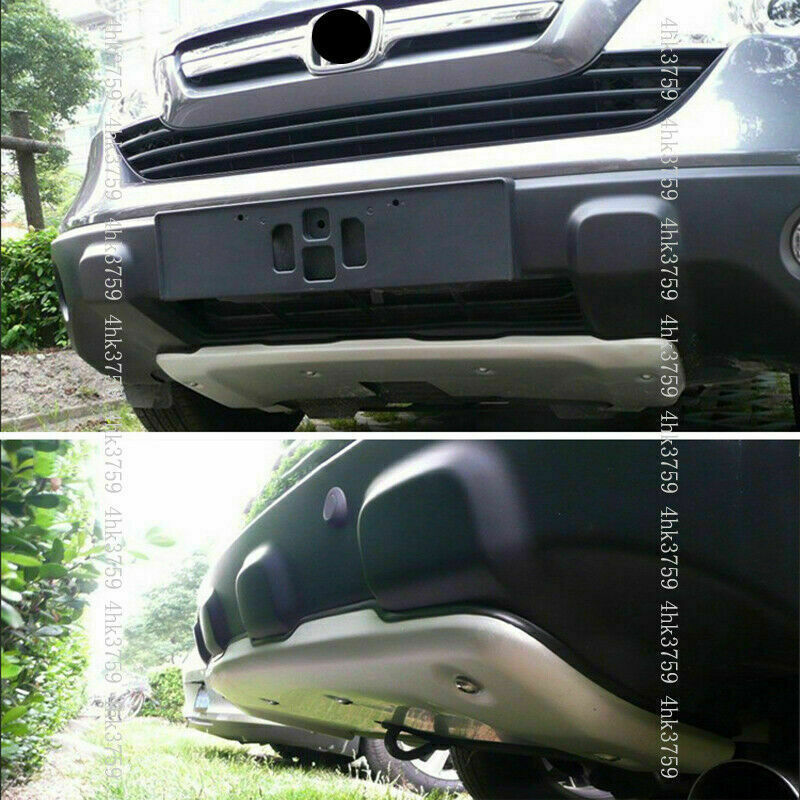 Front+Rear Bumper Skid Protector Lip Plate Aluminum for Honda CRV CR-V 2007-2009