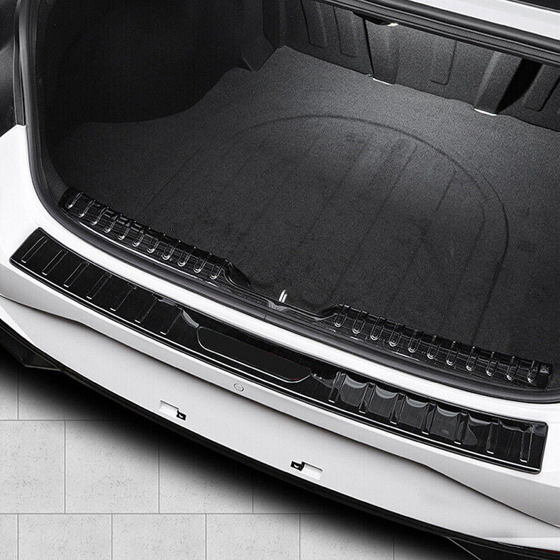 for Hyundai for Elantra 2021-23 Black Steel Rear Bumper Sill Plate Protector Cover2