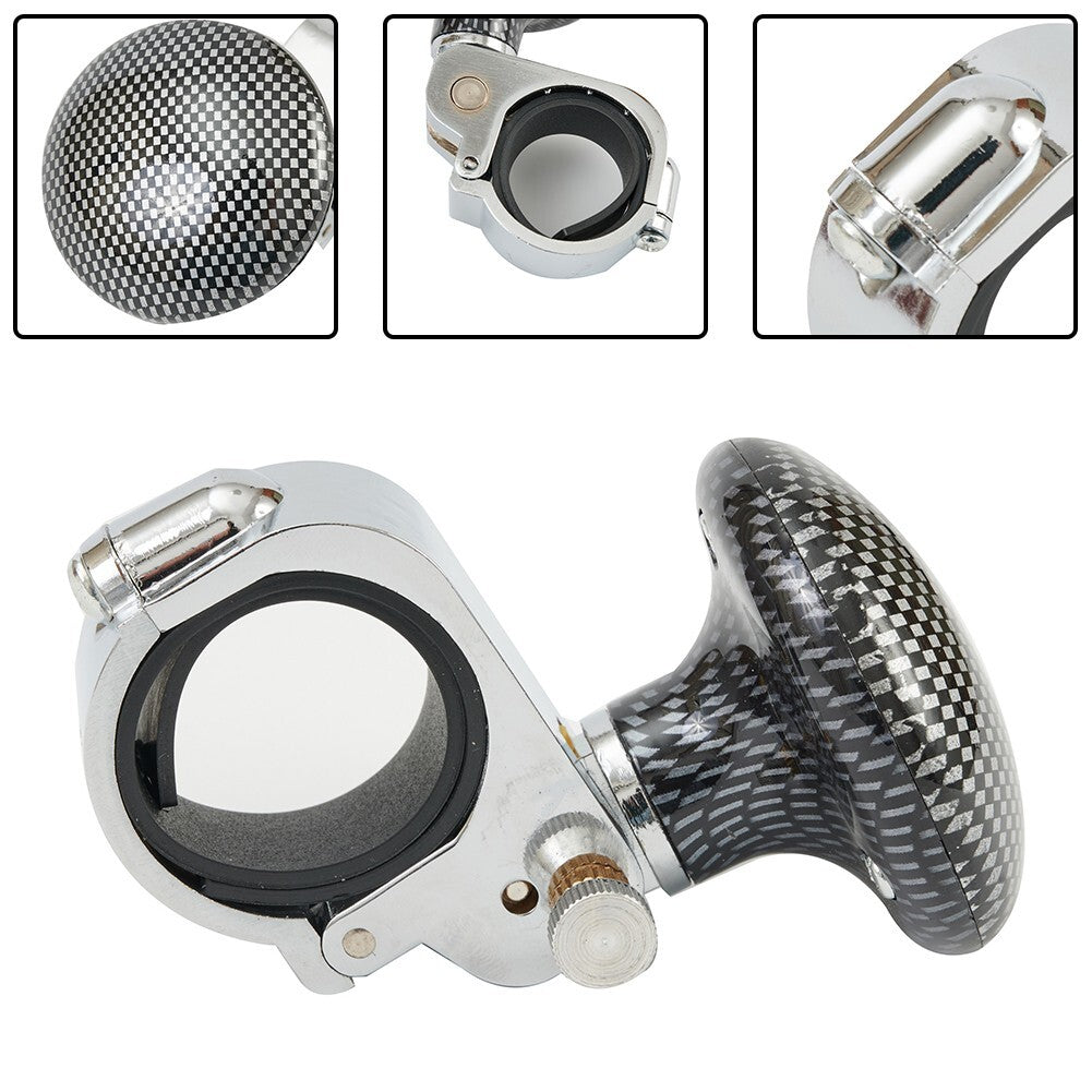Car Auto Steering Wheel Spinner Knob Auxiliary Booster Aid-Handle Knob Black