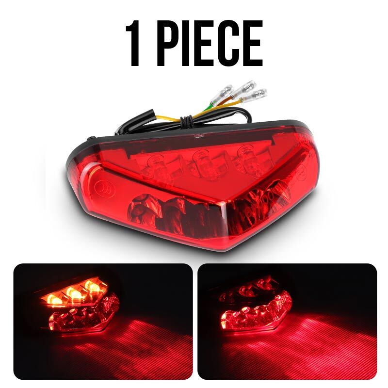 Universal Motorcycle for Mini LED Rear Fender Brake Tail Light Dual Sport Dirt Bike