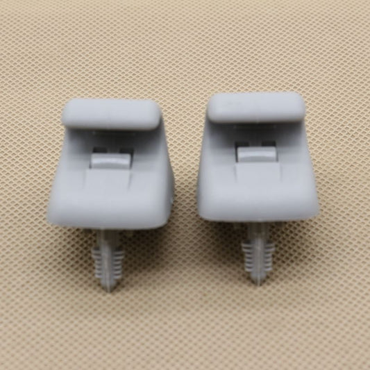 2 Gray Sun Visor Clip Fixing Hooks for Hyundai for Elantra MD 852353X000TX