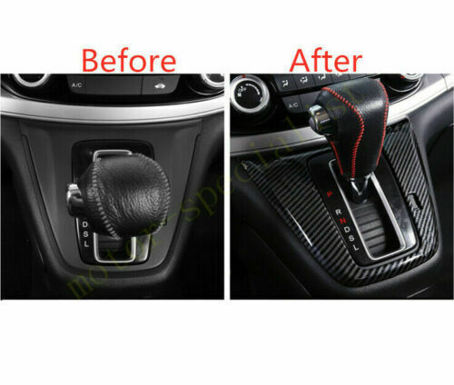 for Honda CRV CR-V 2012-2016 Carbon Fiber ABS Inner Gear Shift Panel Cover Trim