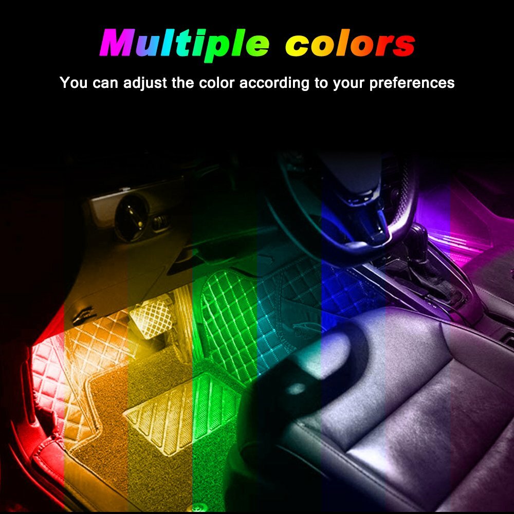 4x RGB 7-piece 48 LED Lantern Bottom Mount