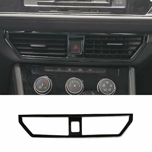 for Volkswagen for Jetta Mk7 2019-2021 Black Titanium Console Air Outlet Vent Trim