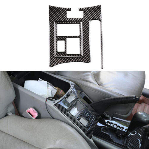 Carbon Fiber Central Handbrake Panel Cover Trim 2P Fit for Toyota RAV4 2006-2012
